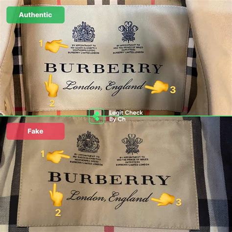 how to tell real burberry jacket|genuine burberry coat logo.